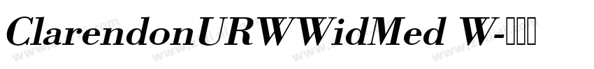 ClarendonURWWidMed W字体转换